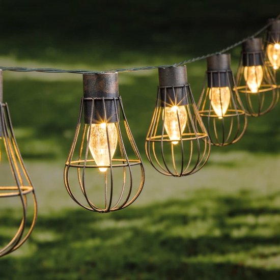 HI LED Solar Tuin Bliksemketting 10 stuks 5,5 cm