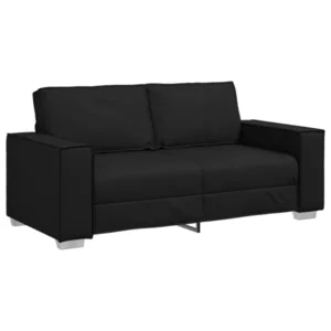 vidaXL Tweezitsbank Zwart - 140 cm Kunstleer
