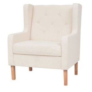 Fauteuil Crèmewit Stof