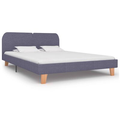 Bedframe zonder matras lichtgrijze stof 180x200 cm