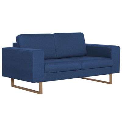 2-zitsbank stof blauw