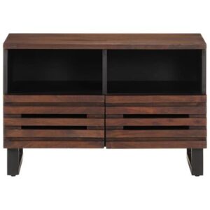 Tv-meubel bruin 70x34x46 cm massief hout mango