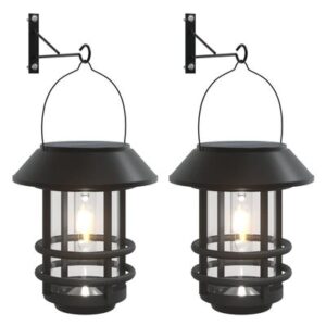 vidaXL Solar Buitenwandlantaarns 2 st Wit