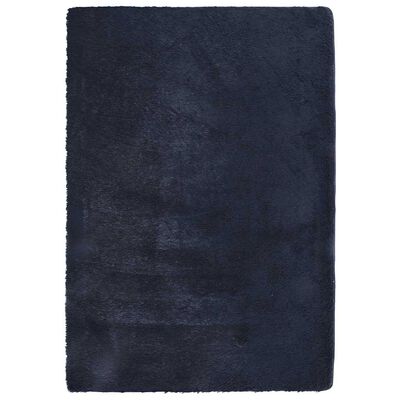 Hoogpolig Shaggy Vloerkleed "NAVARRA" Marineblauw 160x230 cm Polyester