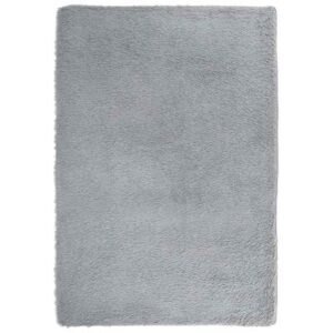 Hoogpolig Shaggy Vloerkleed “NAVARRA” Zilvergrijs 200x290 cm Polyester