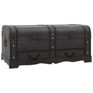 Houten schatkist groot zwart