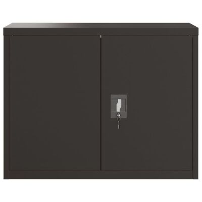 Archiefkast Zwart 90x40x70 cm Staal