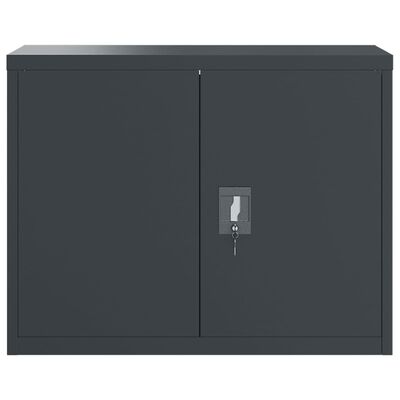 Archiefkast antraciet 90x40x70 cm staal