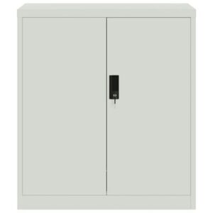 Archiefkast lichtgrijs 79x40x90 cm staal
