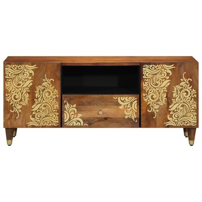 Tv-meubel 105x33x46 cm massief hout mango