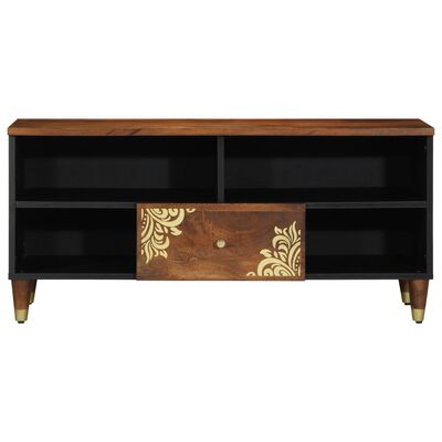 Tv-meubel 100x33x46 cm massief hout mango