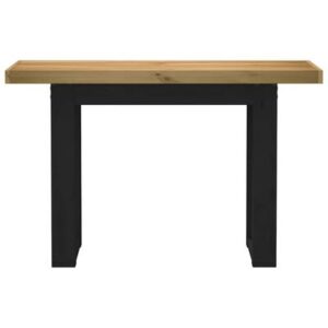 Consoletafel NOAIN U-vormige poten 120x30x75 cm massief grenenhout