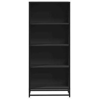 Boekenkast Zwart 60x35x139 cm Bewerkt Hout