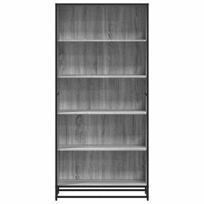 Boekenkast Sonoma Grijs 80,5x35x170,5 cm Bewerkt Hout