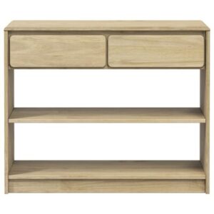 Consoletafel "SAUDA" eikenhout 89,5x36,5x73 cm massief grenenhout