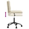 Eetkamerstoelen 2 st crèmekleurig kunstleer - Afbeelding 3