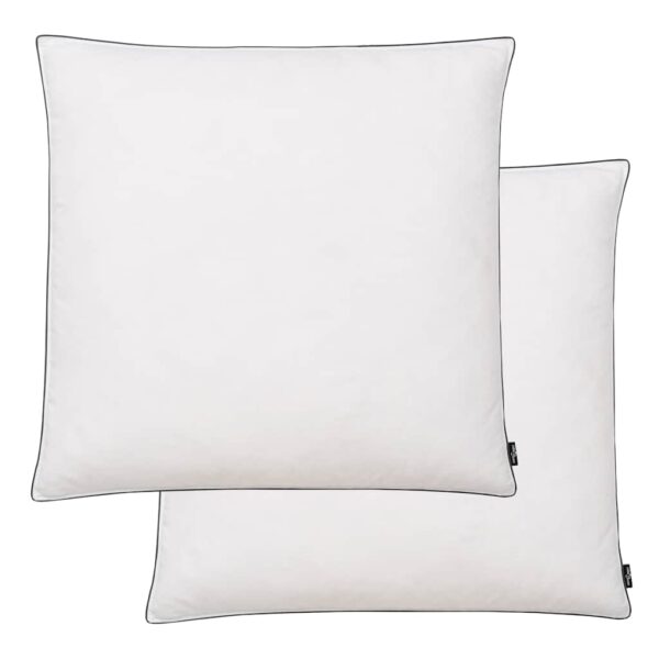 Kussens 2 st met dons-/verenvulling zwaar 80x80 cm wit