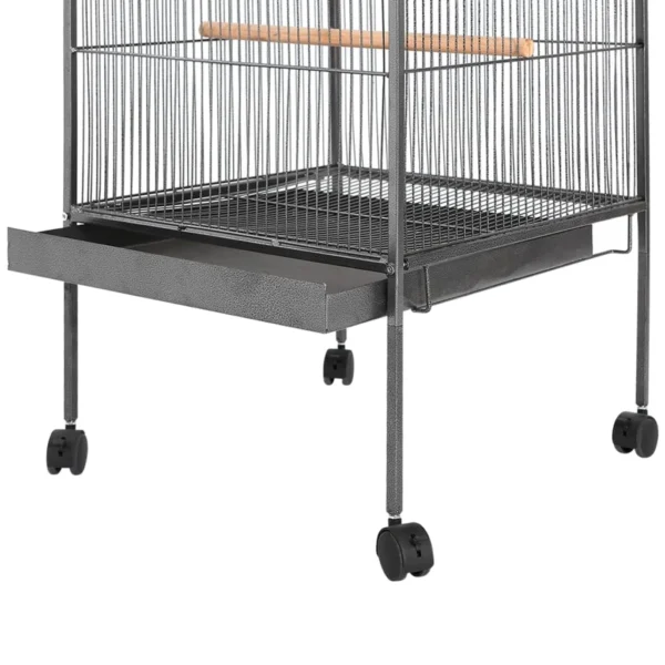 Vogelkooi Zwart 54x54x146 cm Staal - Afbeelding 2
