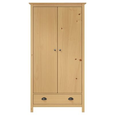 Kledingkast Hill 2 deuren 89x50x170 cm massief grenenhout
