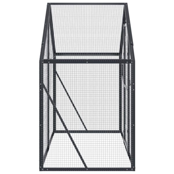Volière Antraciet 179x100x185 cm Aluminium - Afbeelding 4