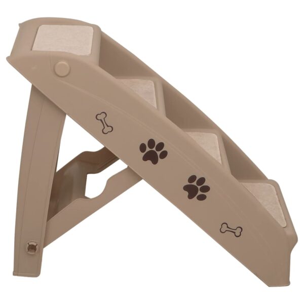 Hondentrap opvouwbaar bruin 62x40x49,5 cm - Afbeelding 3