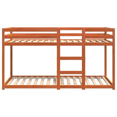 Stapelbed zonder matras Wax Bruin 75x190 cm Massief grenenhout