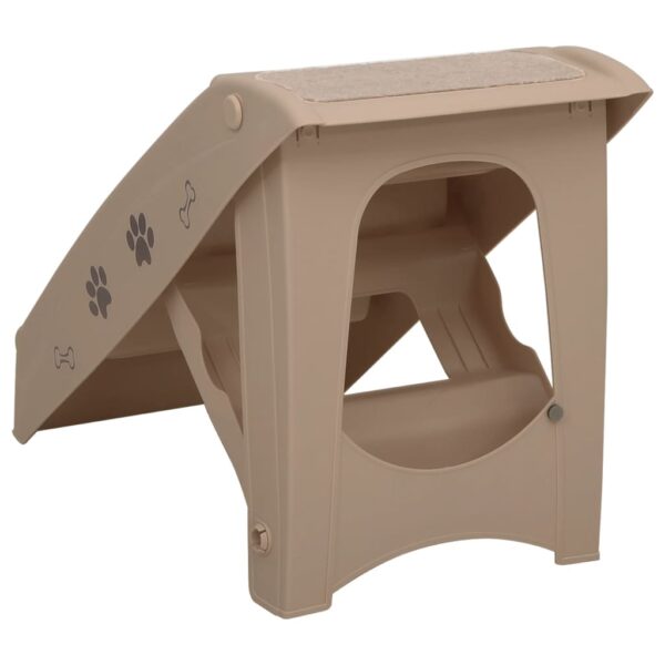 Hondentrap opvouwbaar bruin 62x40x49,5 cm - Afbeelding 4