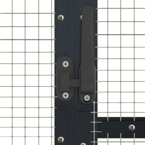 Volière Antraciet 179x100x185 cm Aluminium - Afbeelding 5